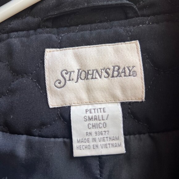 Black St John's Bay Jacket Size Small - Picture 2 of 9